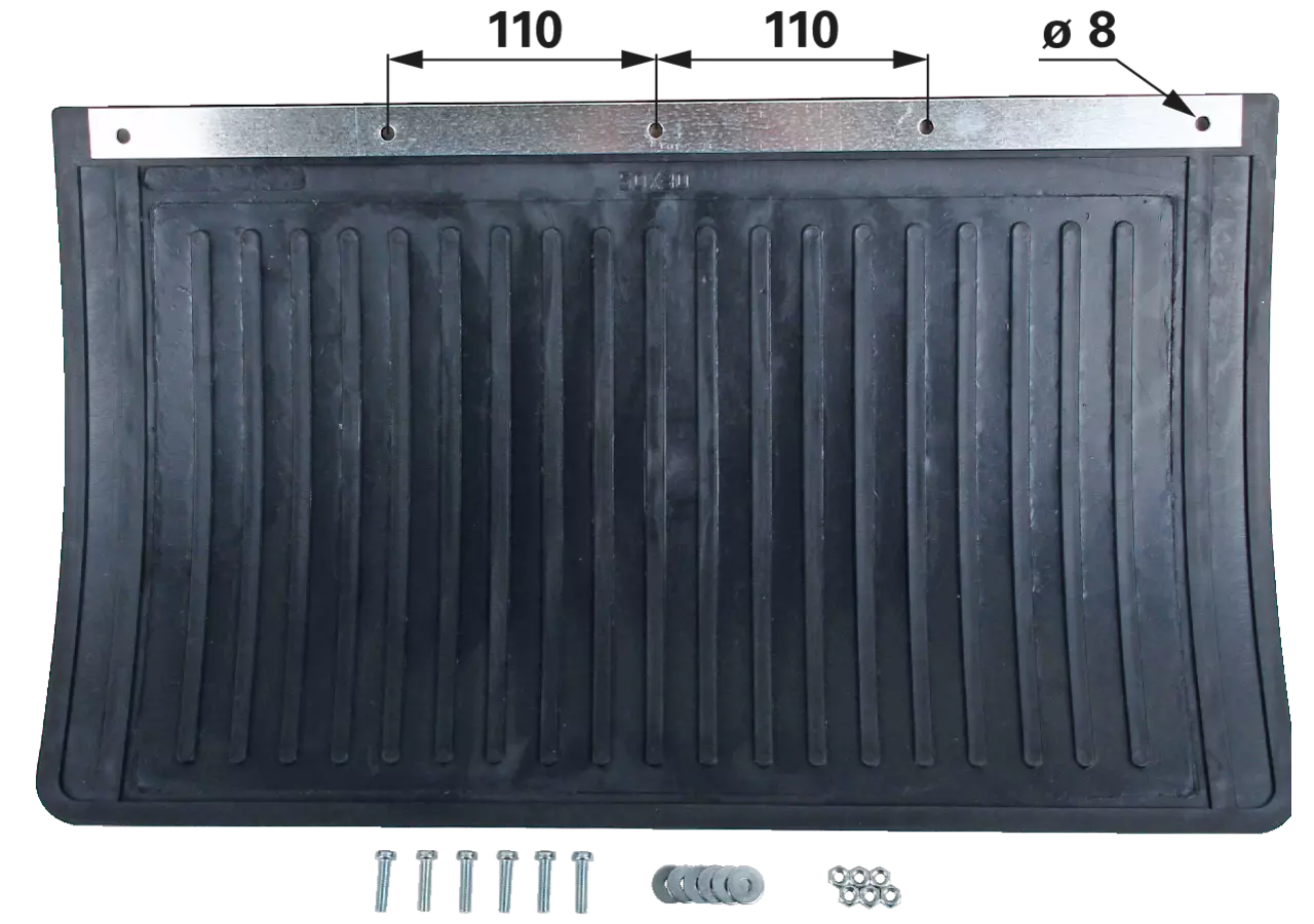 Schmutzfänger LKW 600 x 400 mm, mit Befestigungszubehör GartenShop24