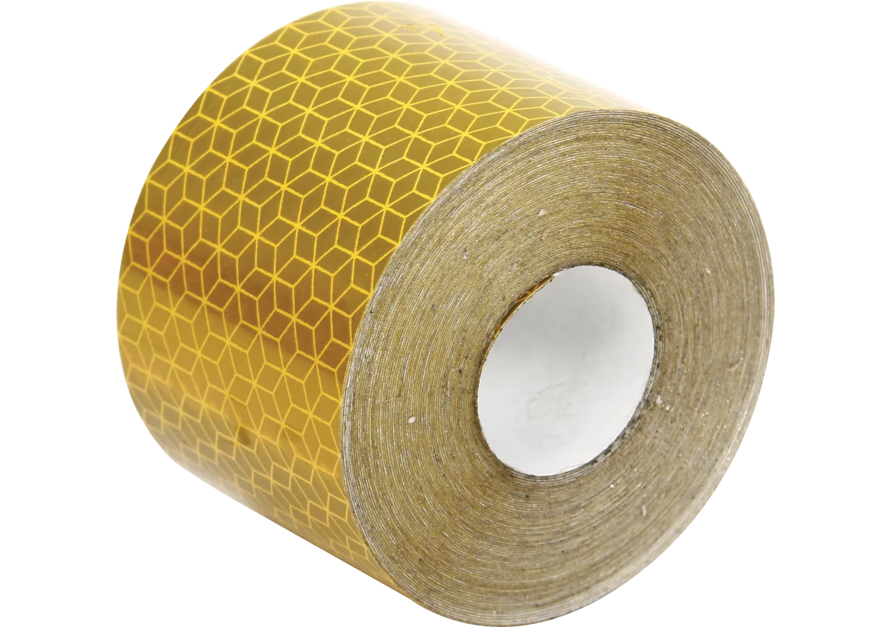 Reflexfolie Gelb, Rolle 10 Meter, Breite 50 mm gemäß ECE104 GartenShop24