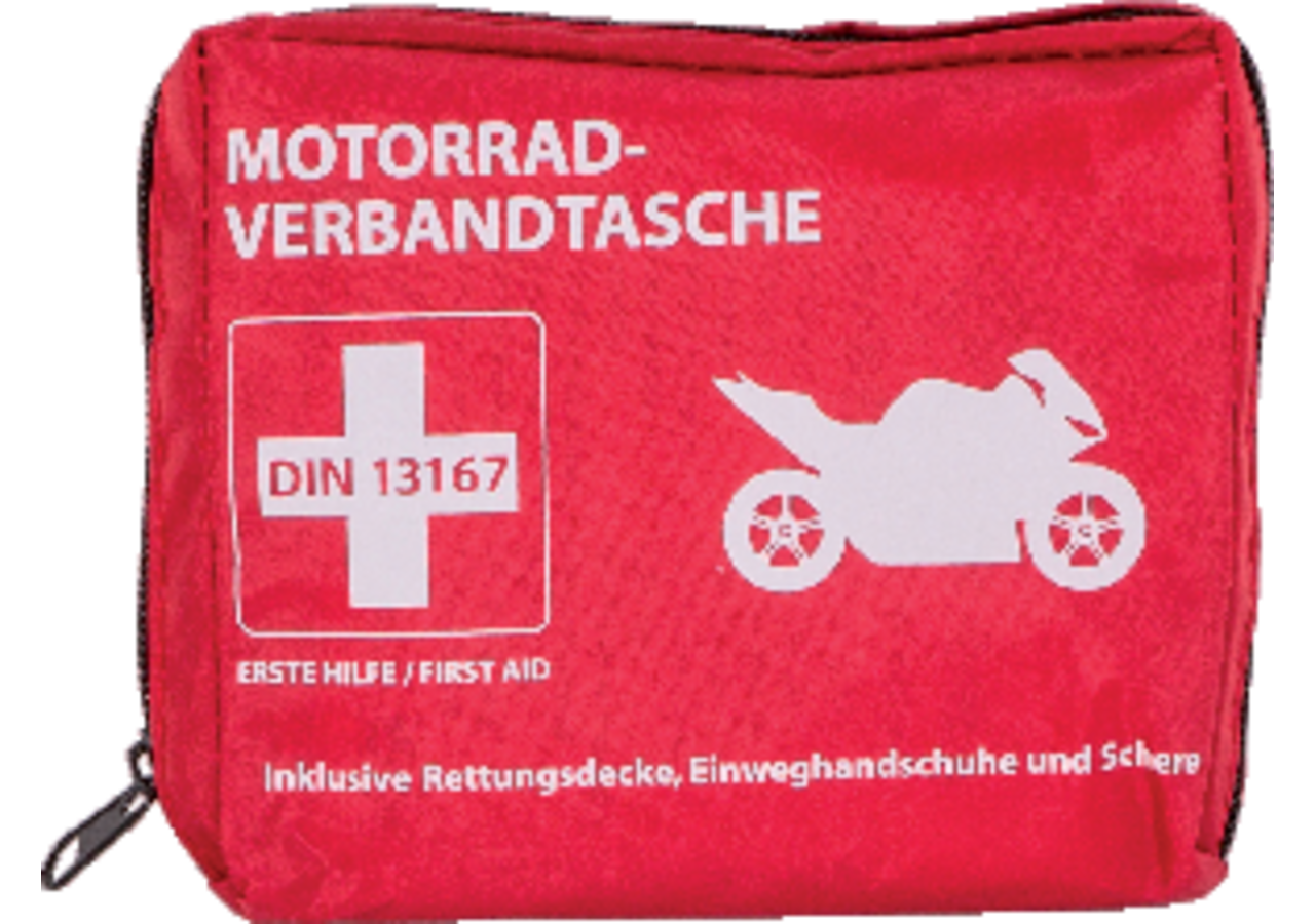 Verbandzeug in Tasche, für Motorrad, nach DIN13176 GartenShop24