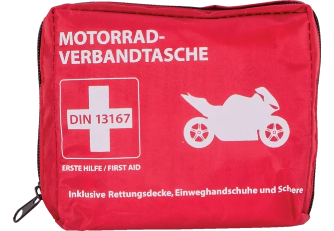 Verbandzeug in Tasche, für Motorrad, nach DIN13176 GartenShop24