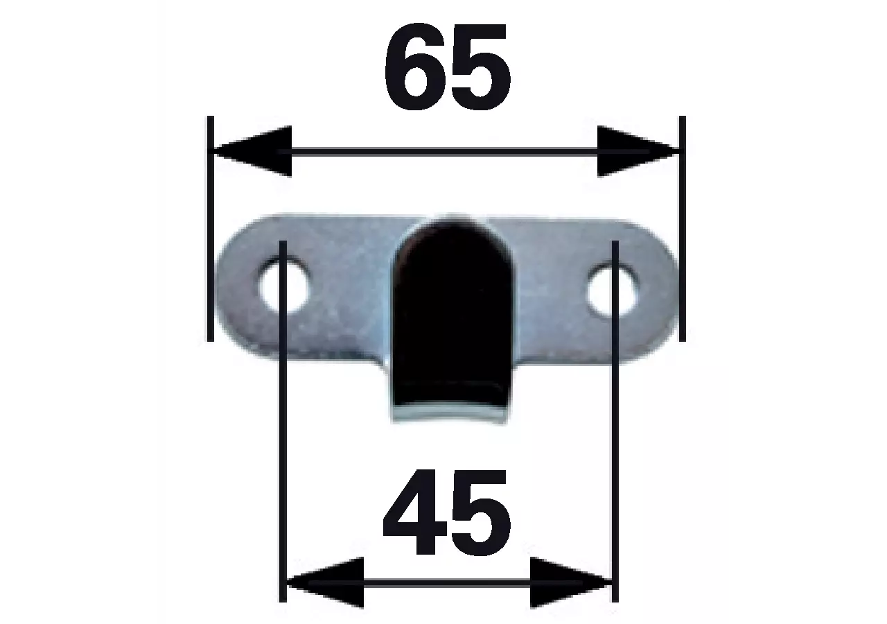 Spannhaken Blech verzinkt, 2 Loch GartenShop24