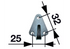Spannhaken Blech verzinkt, 3 Loch GartenShop24