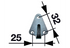 Spannhaken Blech verzinkt, 3 Loch GartenShop24