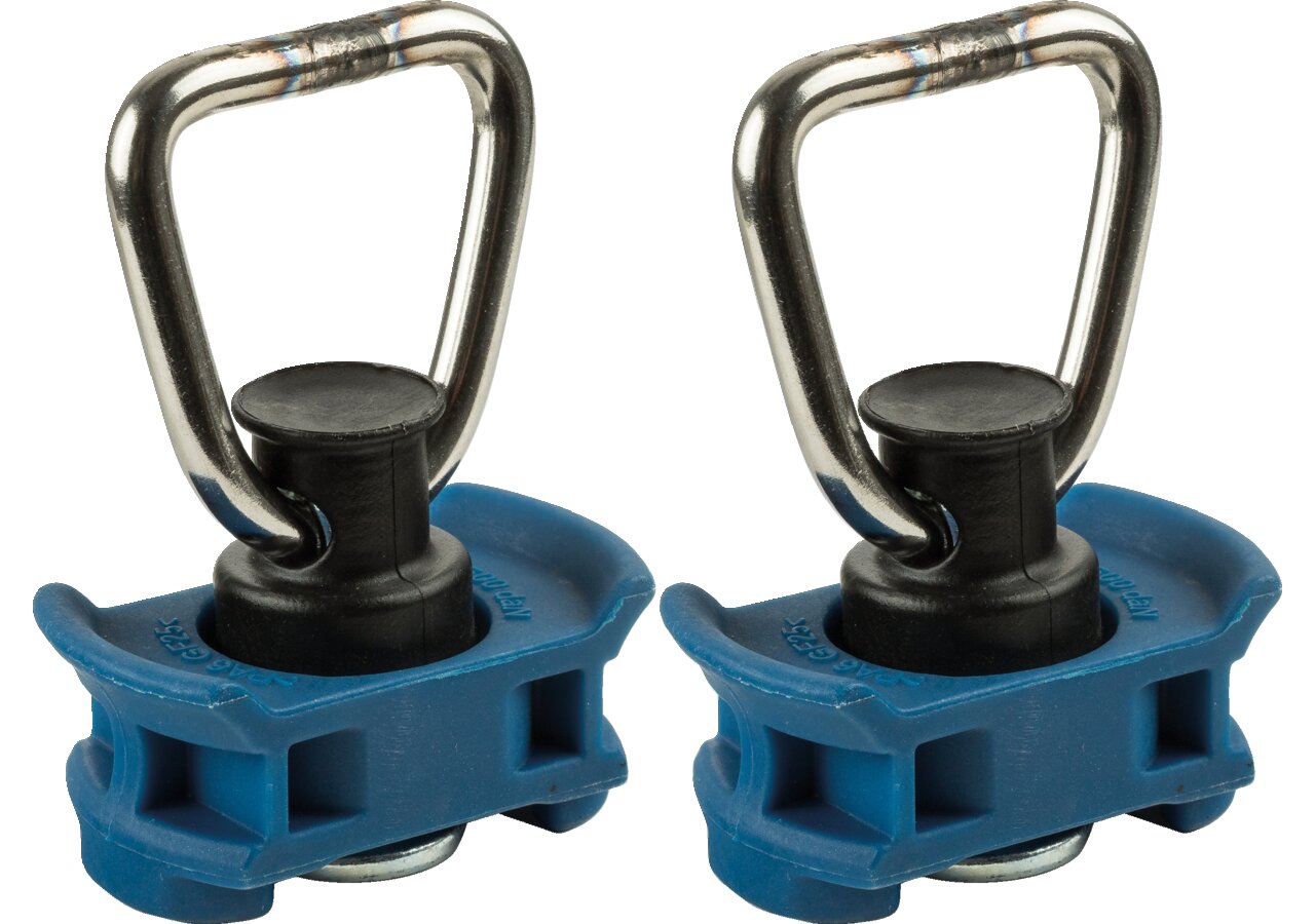 Zurröse einfache Arretierung 500 daN mit Ring für Airlineschiene Doppelpack GartenShop24