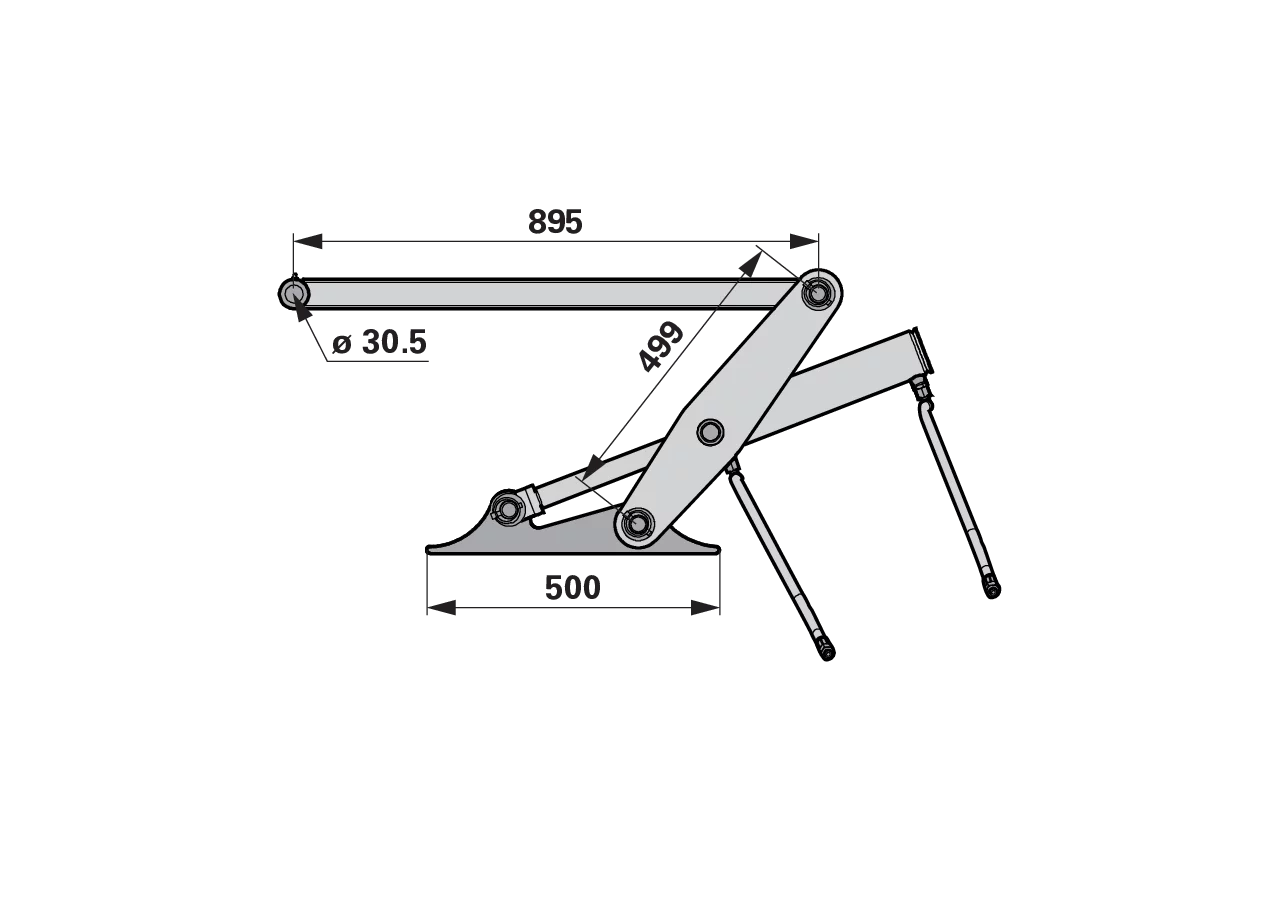 Gerätebetätigung für Frontlader, hydraulisch GartenShop24