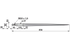 Frontladerzinke zu Rotschne, 850 mm, M22 x 1,5 GartenShop24