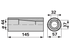 Zentrierbuchse M28, Länge 145 mm GartenShop24