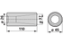 Zentrierbuchse M20/M22, Länge 110 mm bpt