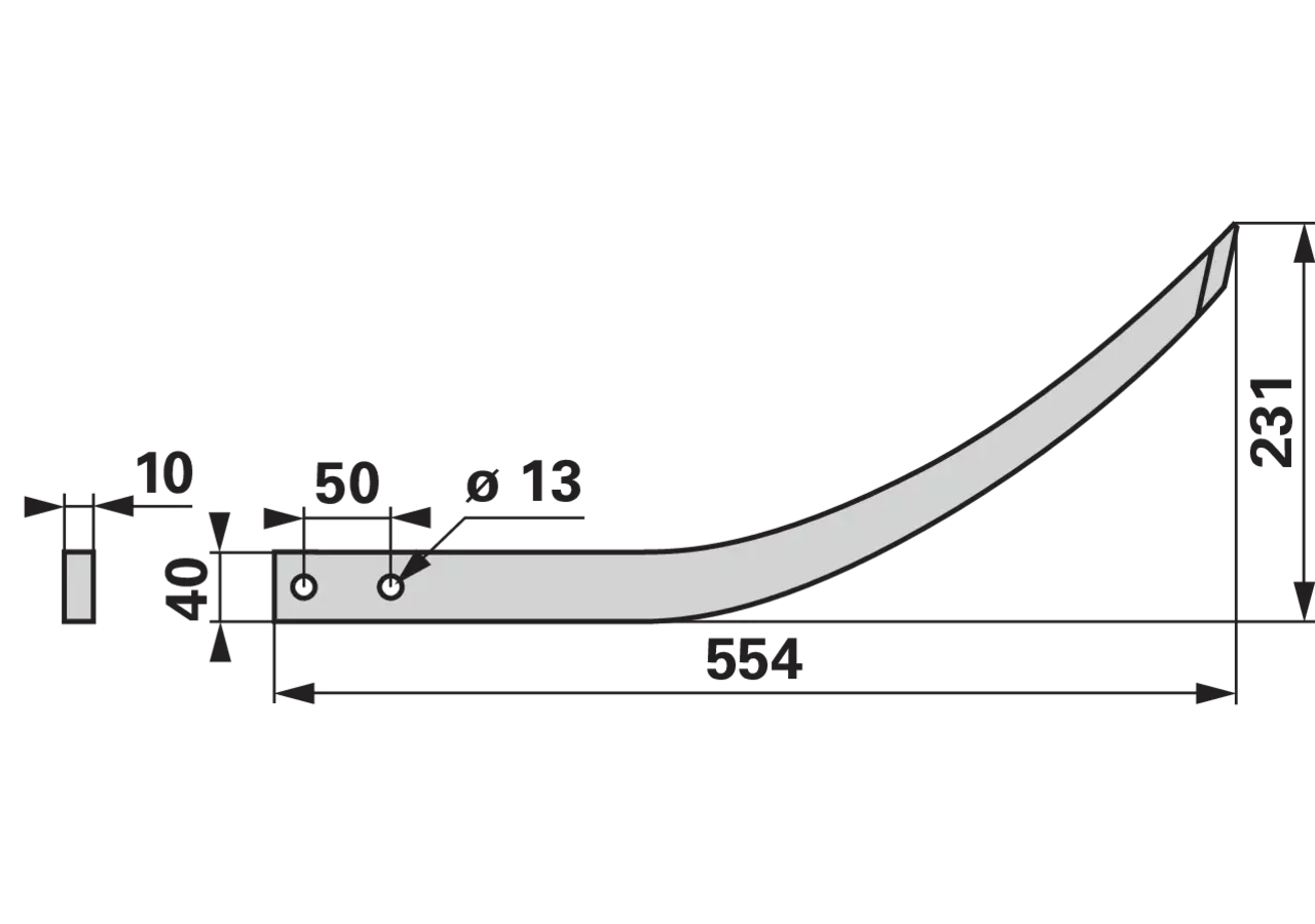 Greiferzinke 554 mm, LA 50 mm passend zu Riener GartenShop24 - Hochwertige Gartengeräte