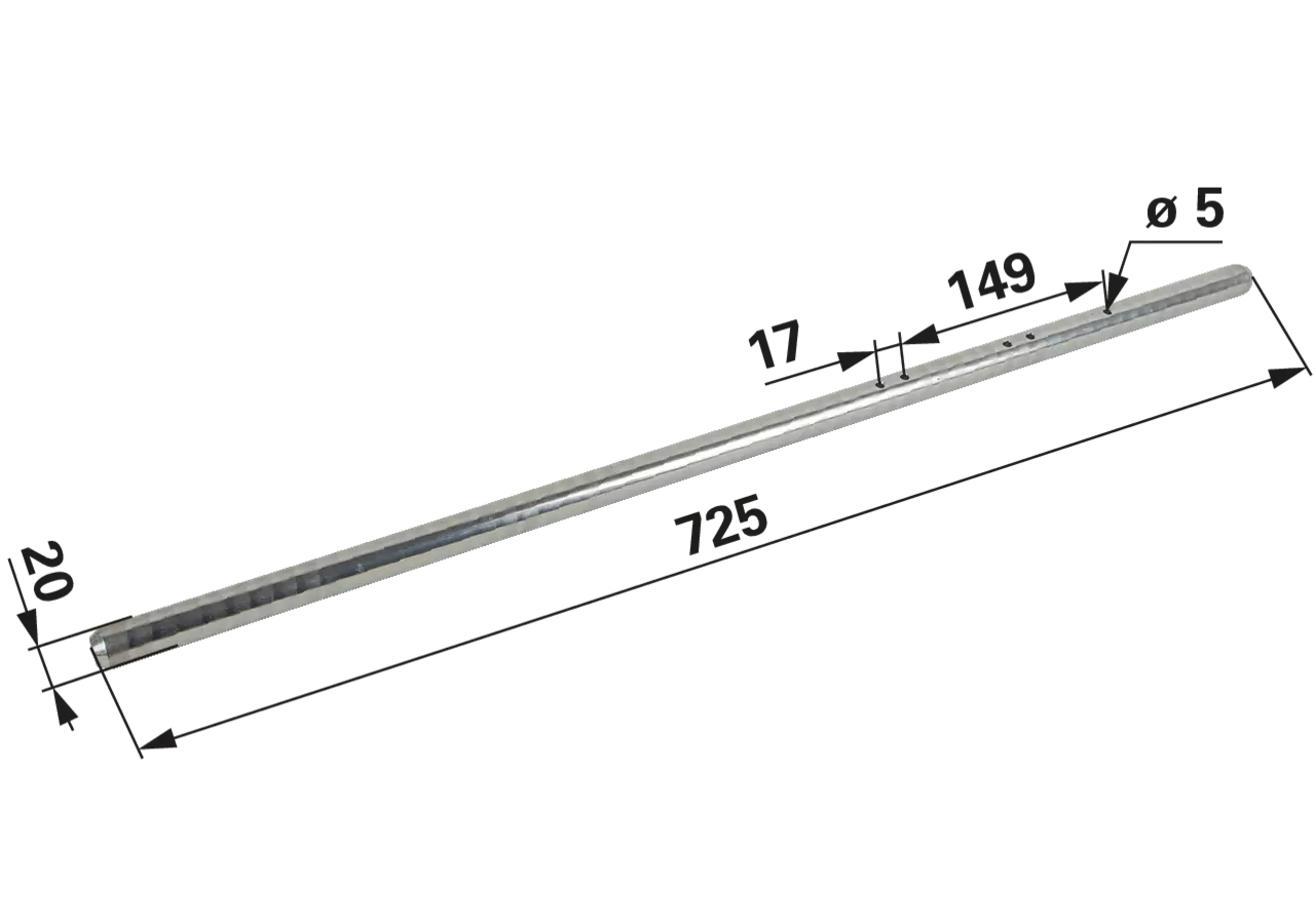 Stange für Robust 2492790, 3619370 Stoll