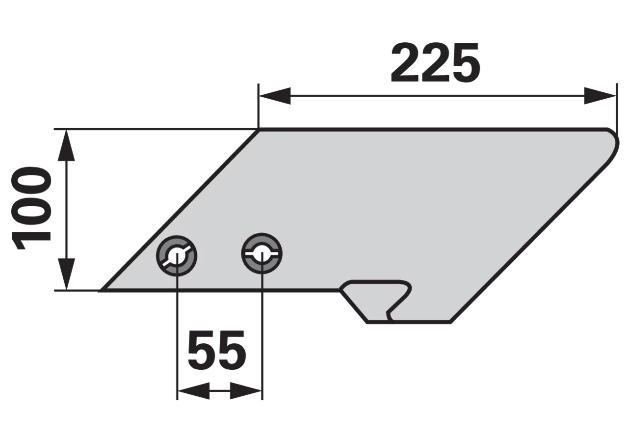 Scharspitze rechts – passend für Eberhardt 302490 iQparts