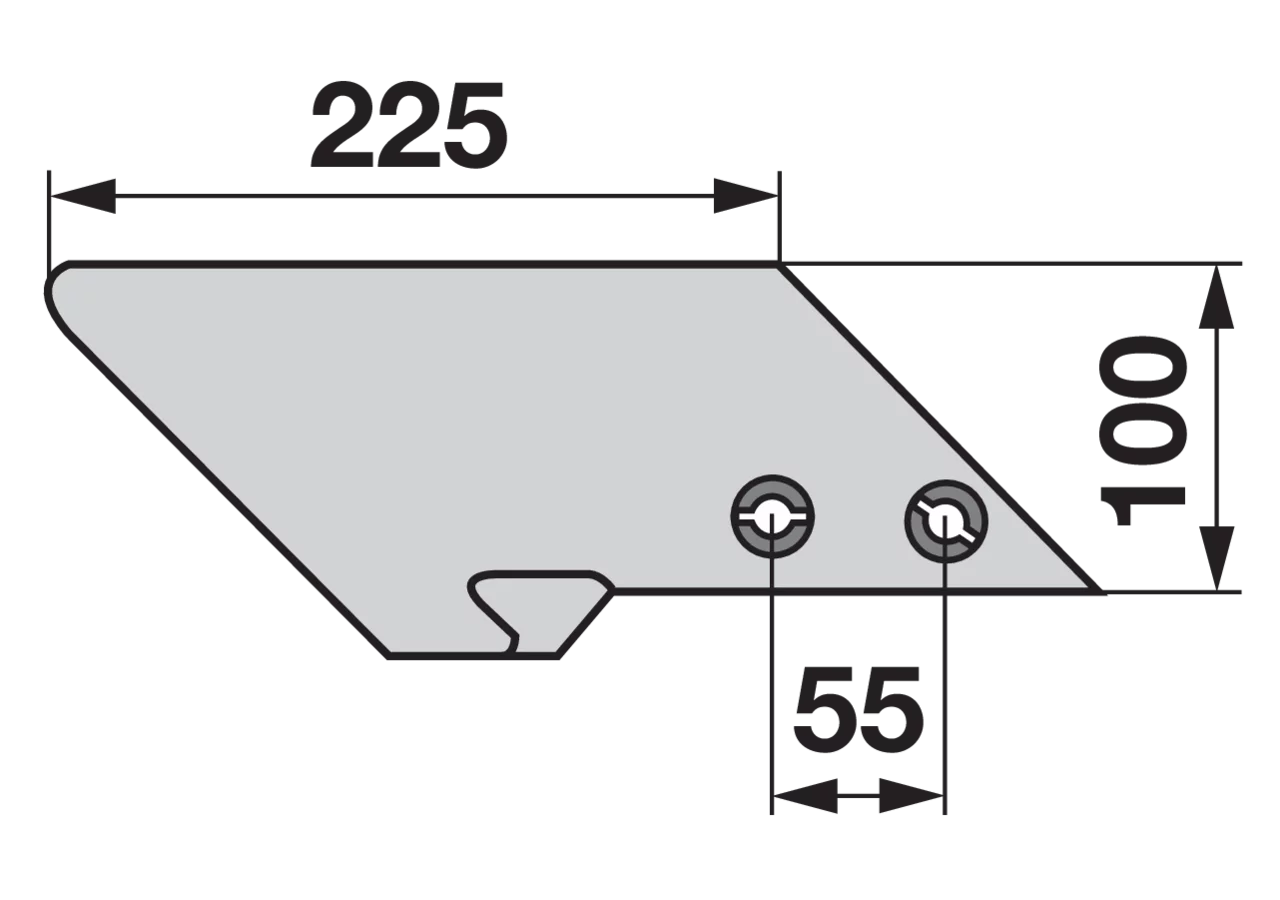 Scharpitze links – passend für Eberhardt 302491 iQparts