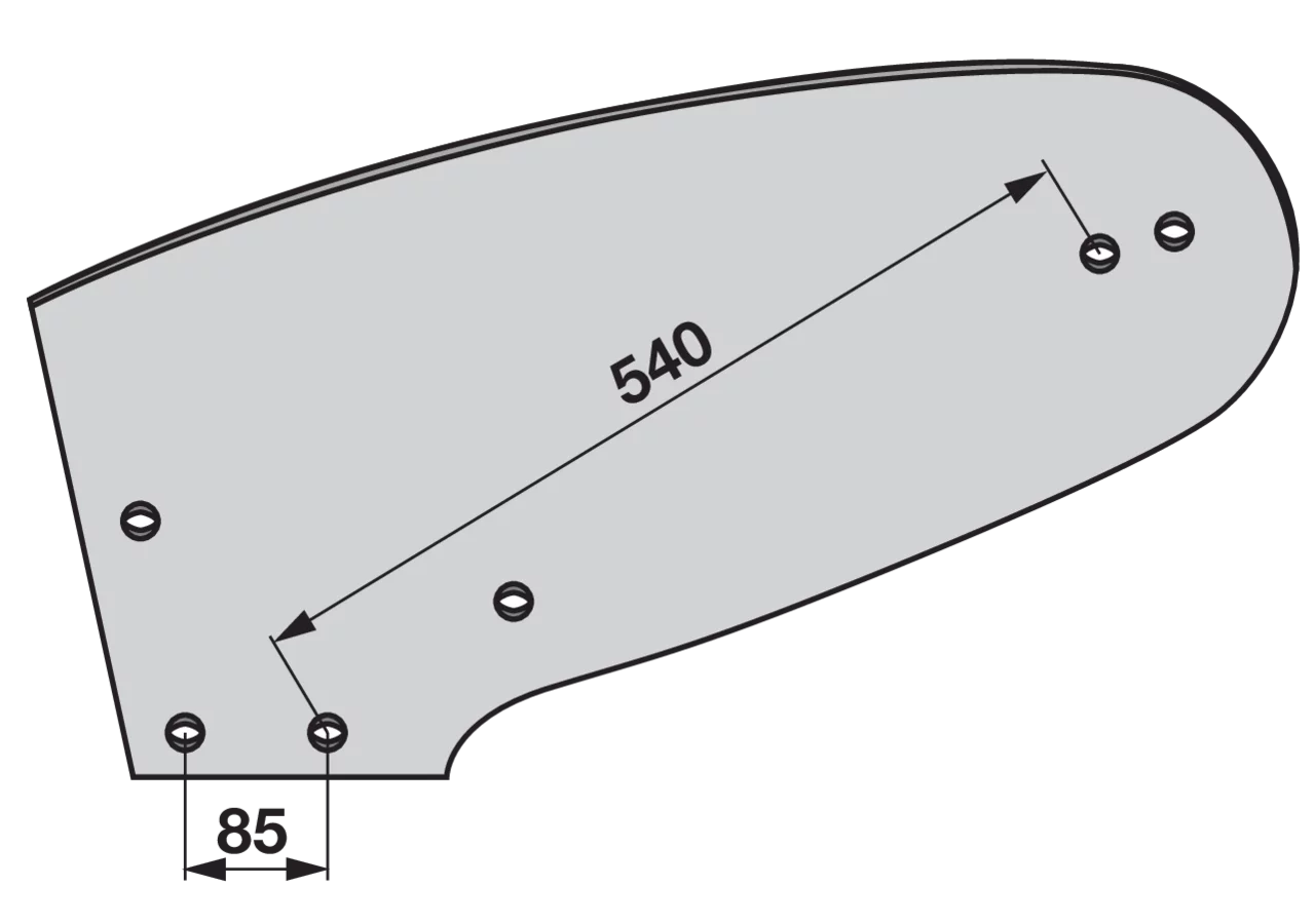 Mollblech links – passend für Kuhn 616191 iQparts