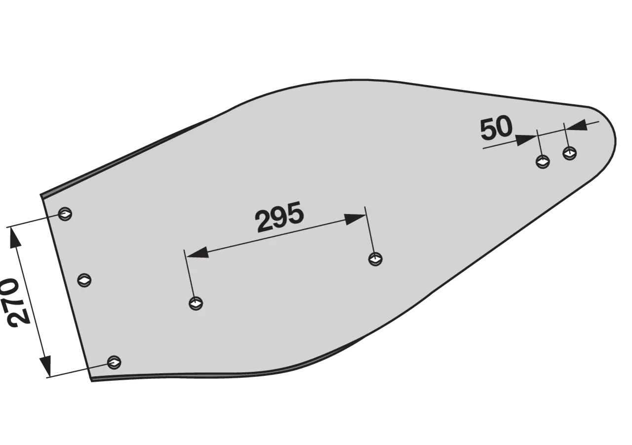 Mollblech links – passend für Kuhn 616139 iQparts