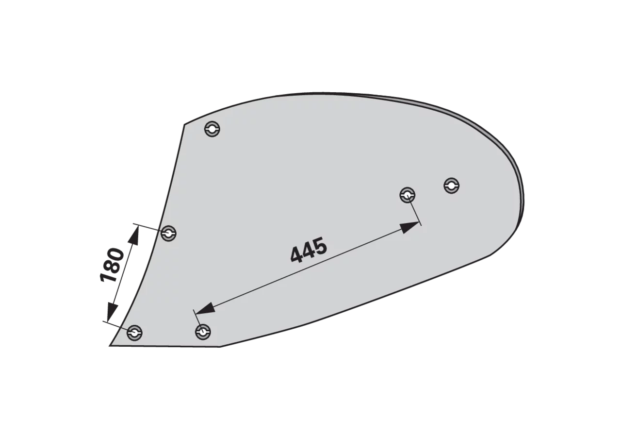 Mollblech links – passend für Niemeyer 020737 GartenShop24