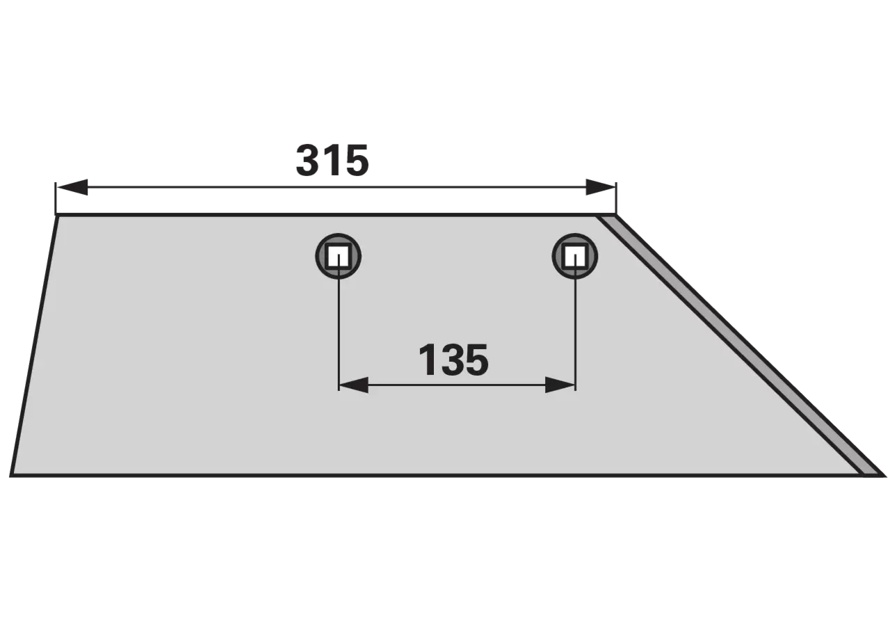 Scharblatt rechts – passend für Lemken 3352130 iQparts