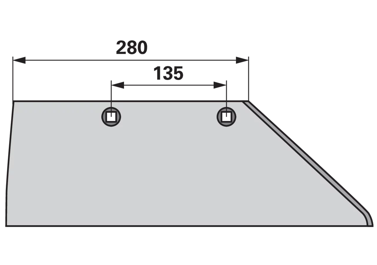 Scharblatt rechts – passend für Lemken 3352120 iQparts