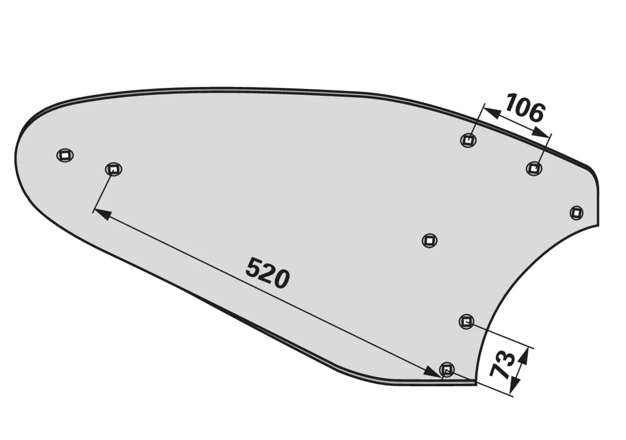 Mollblech rechts – passend für Lemken 3441030 iQparts