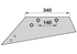 Wechselspitzschare links – passend für Rabe 2701.33.02 iQparts