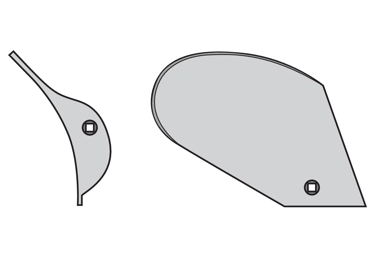 Vorschälermollblech rechts – passend für Rabe 2742.07.01 GartenShop24