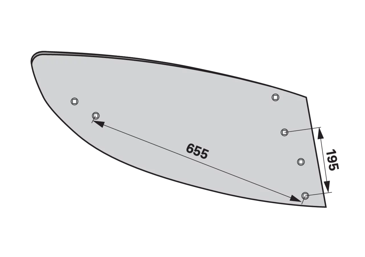 Mollblech rechts – passend für Regent 165.01.27 1 GartenShop24
