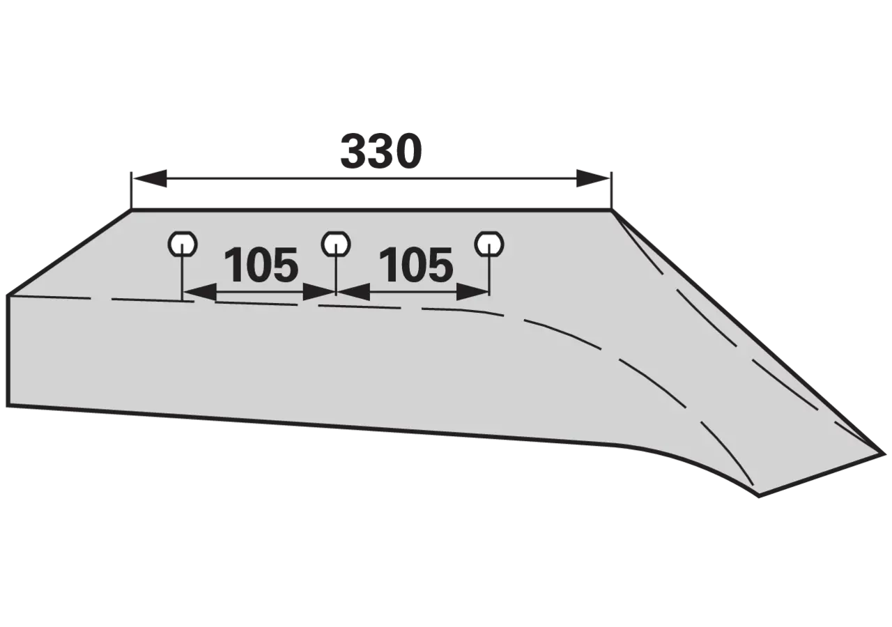 Schnabelschare rechts – passend für Vogel & Noot PK300101 iQparts