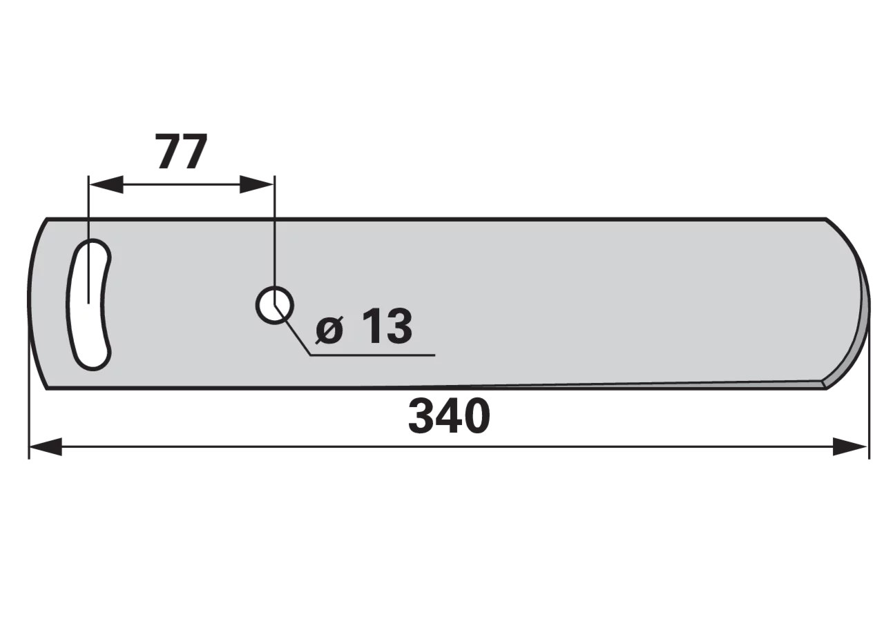 Streichschiene rechts – passend für Vogel & Noot PK8.001.02 iQparts