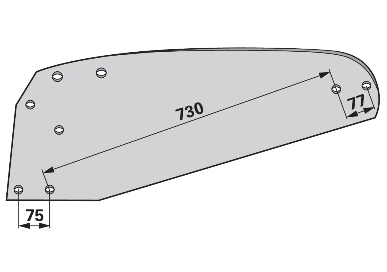 Mollblech links – passend für Vogel & Noot PK7.002.01 iQparts