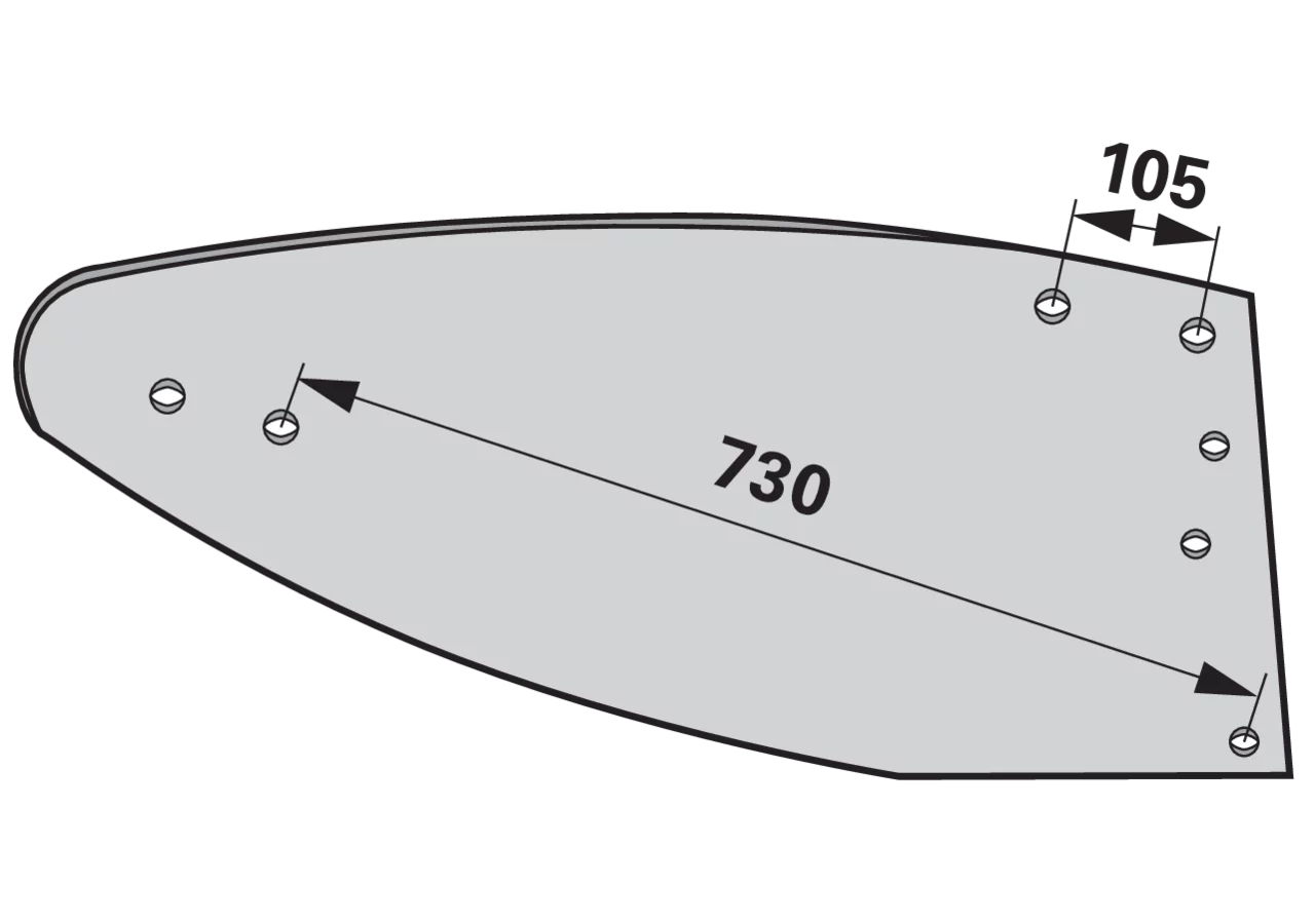 Mollblech rechts – passend für Vogel & Noot PK8.001.09 iQparts