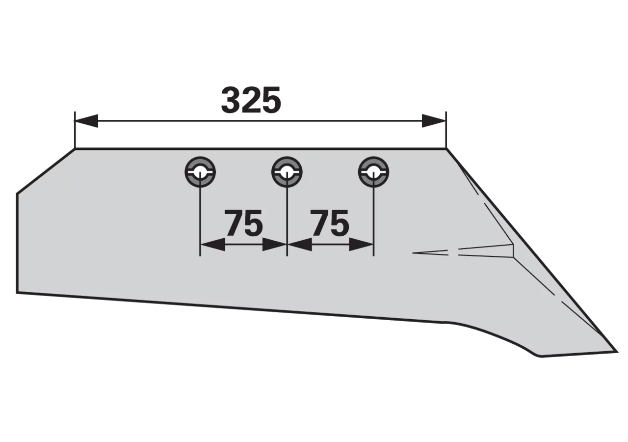 Schnabelschare rechts – passend für Gassner SS1080 iQparts