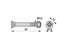 Pflugschraube Vierkant, M12 x 85 mm, Güte 12.9 Ausführung Hartmetall AC AgriCarb