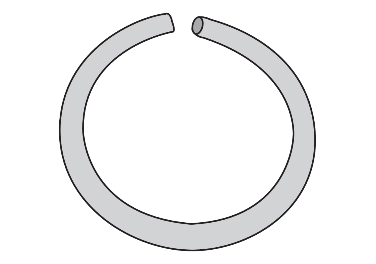 Wieseneggenring groß, blank – schweißbar, 148 x 14 mm GartenShop24 - Hochwertige Gartengeräte