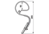 Garezinke gebogen, 25 x 8 x 365 mm Einbauhöhe 275 mm, mit Schare GartenShop24
