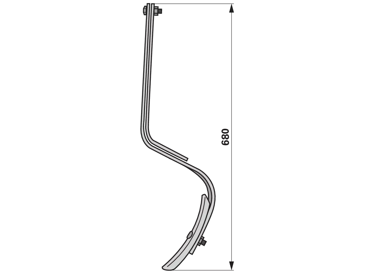 Spurlockererzinke 32 x 10 x 680 mm GartenShop24