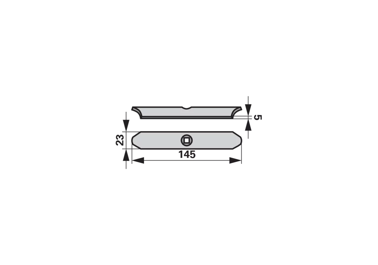 Gareschare 23 x 5 x 145 mm GartenShop24