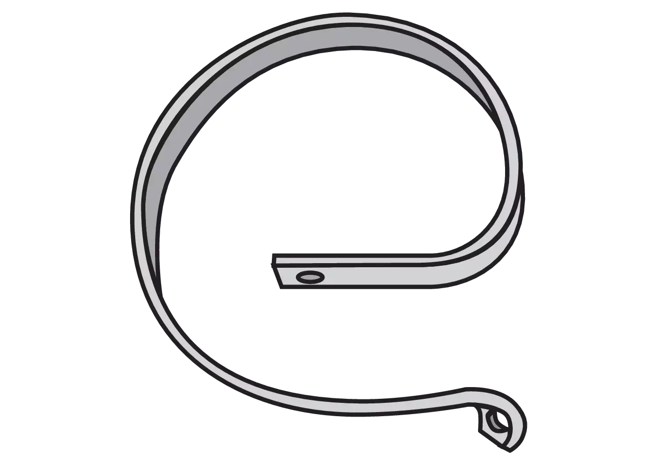Verstärkungsfeder mit Öse 32 x 10 mm GartenShop24