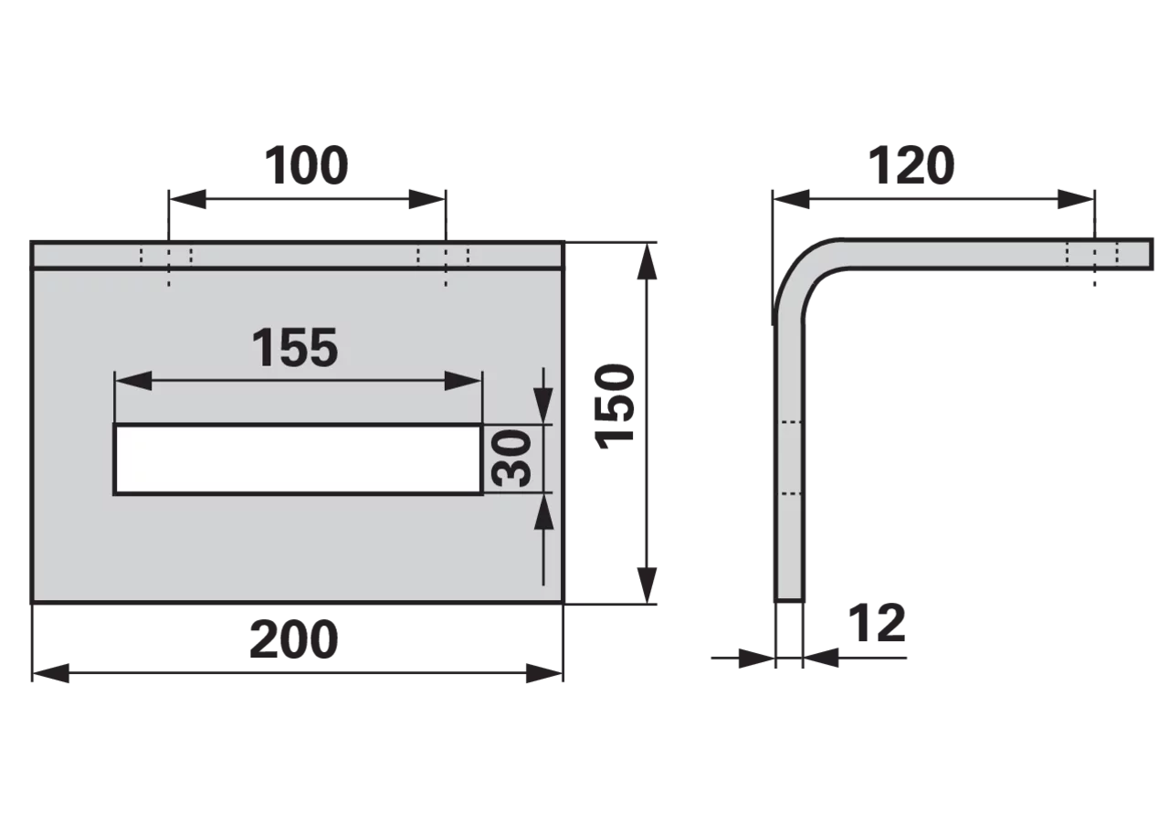 Zinkenhalter für Rahmen 100 x 100 mm, System Goliath GartenShop24