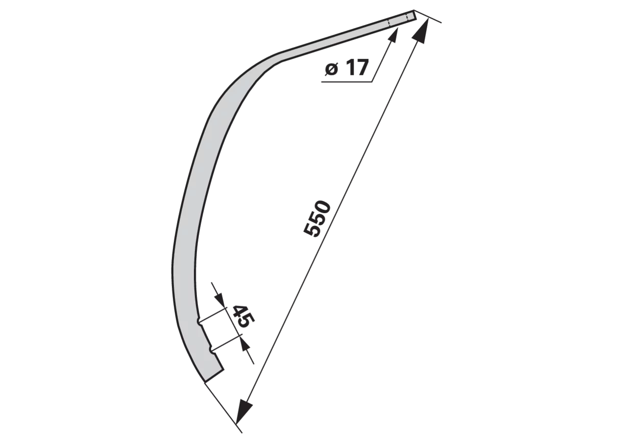 Unterfeder Lochabstand 45 mm Bellota