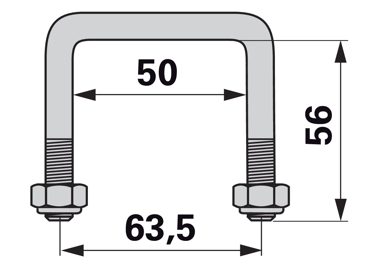 Bügelschraube 68x62 M12 System Goliath GartenShop24