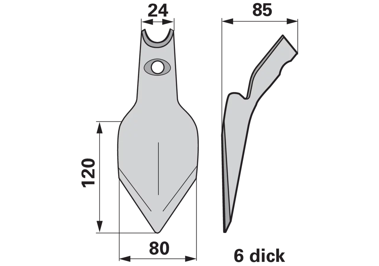 Gänsefußschare – passend für Rumptstad RS4310 GartenShop24