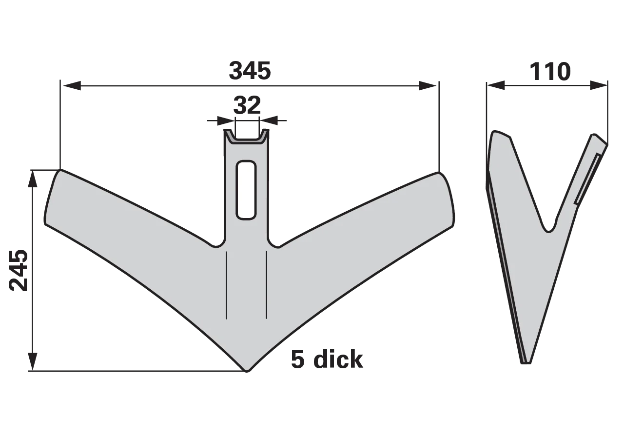 Abstreifer – passend für Väderstad 444611-1 GartenShop24