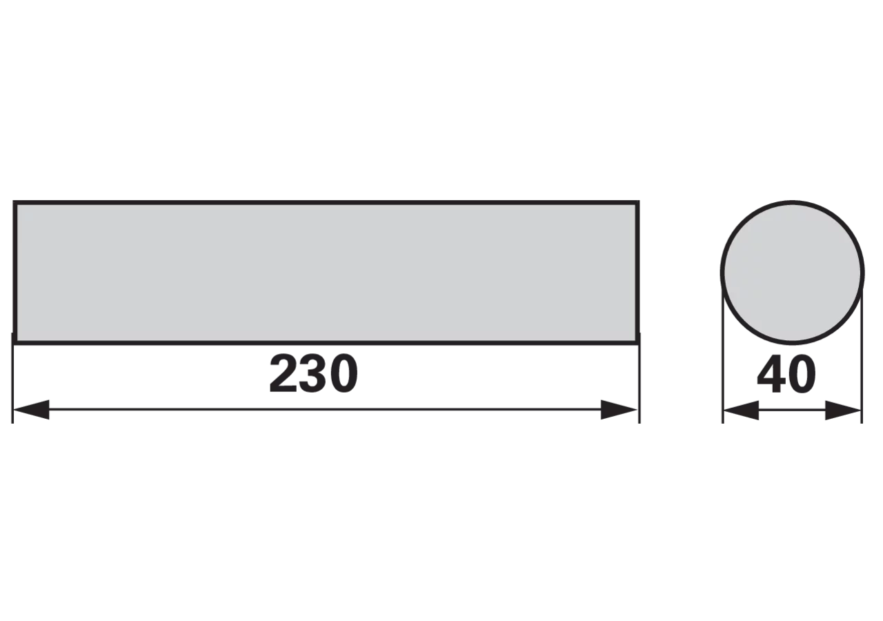Gummielement 230 x 40 mm GartenShop24