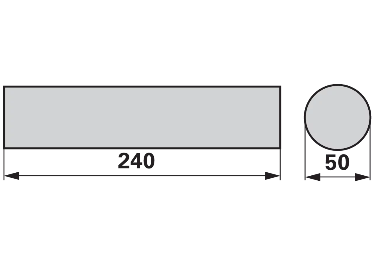 Gummielement 50 x 240 mm GartenShop24