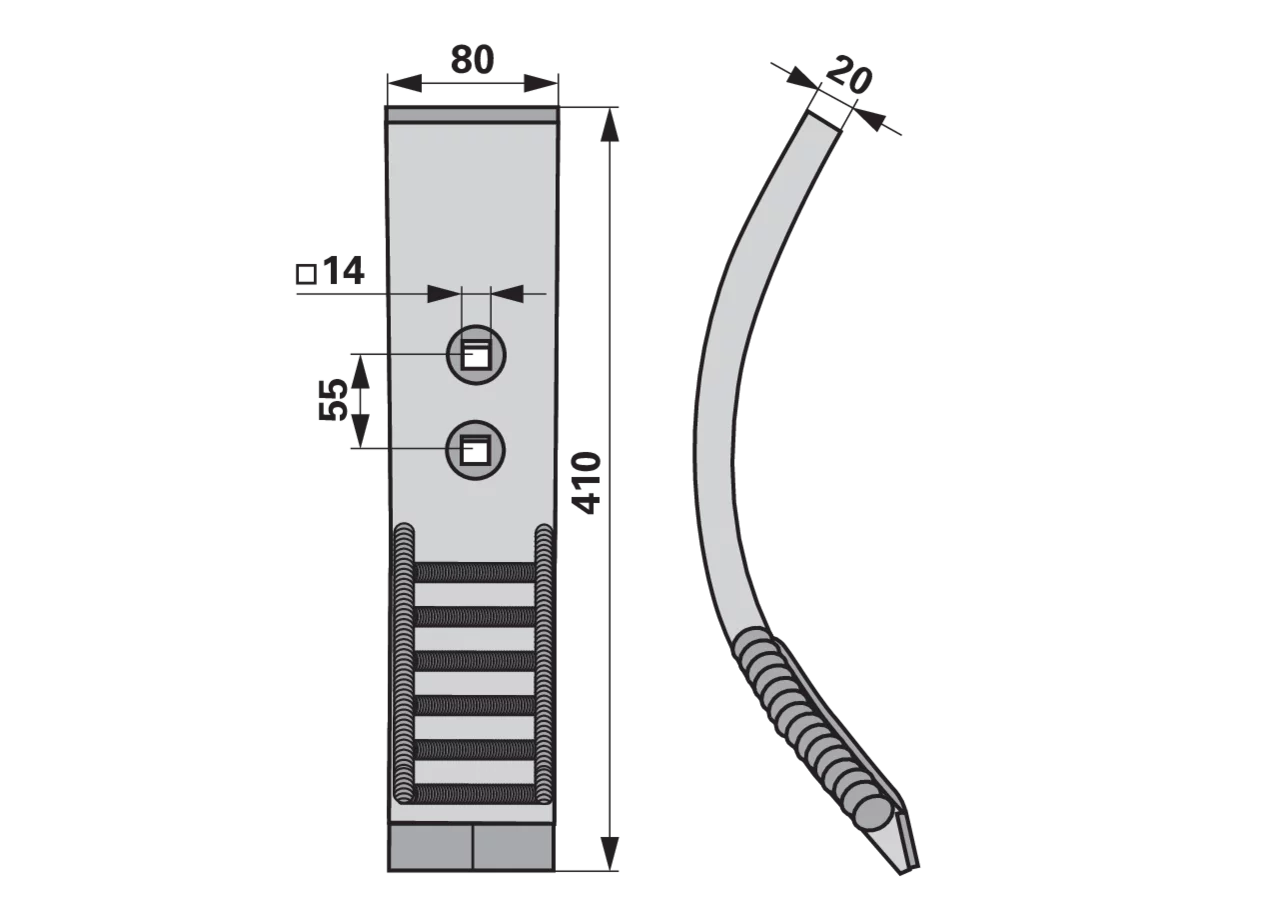 Scharspitze Hartmetall – passend für Väderstad 444898-1 AgriCarb