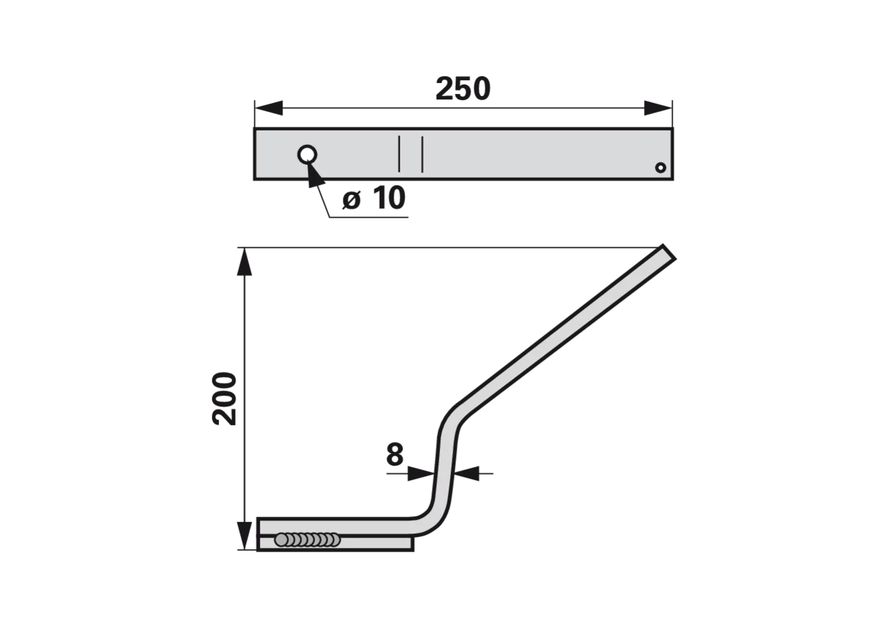 Häufelscharhalter passend zu Einböck 6350-0135 GartenShop24