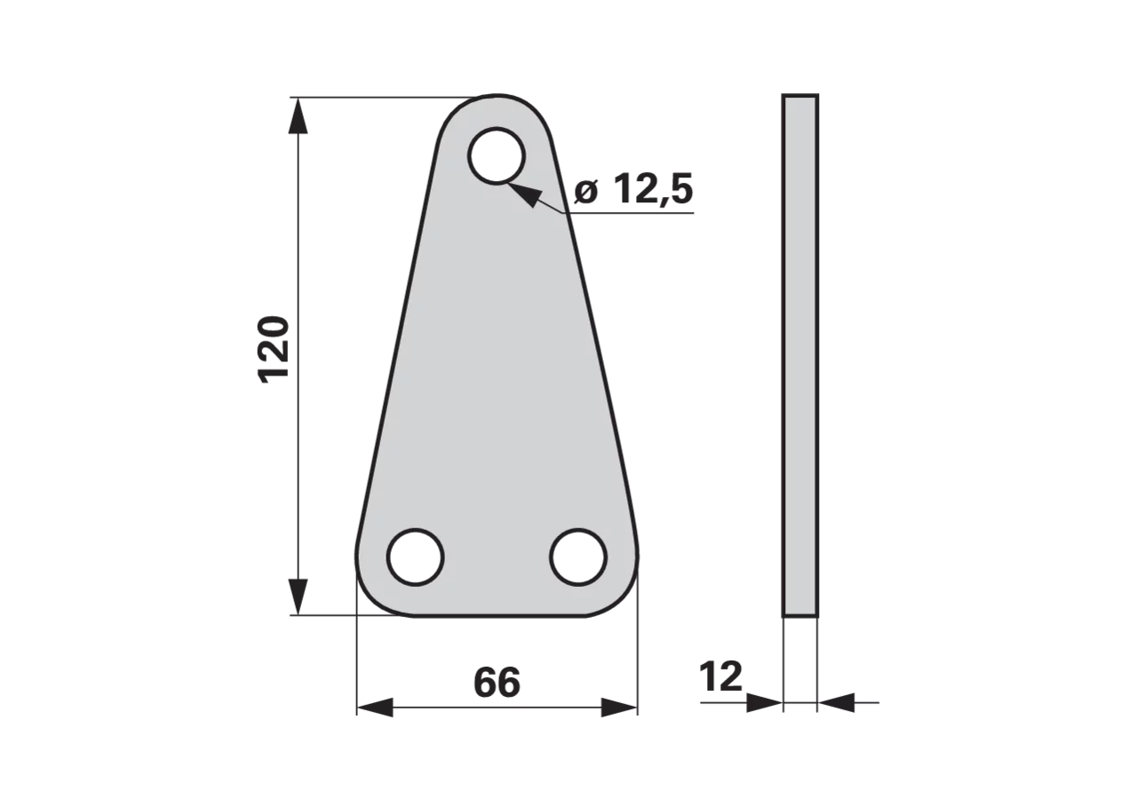Befestigungsplatte – passend für Maschio M75600246 GartenShop24