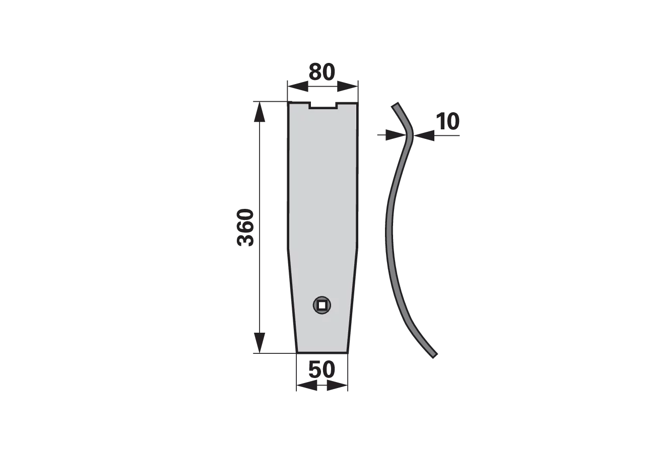 Leitblech 360 x 80 x 50mm – passend für Väderstad 234004 GartenShop24