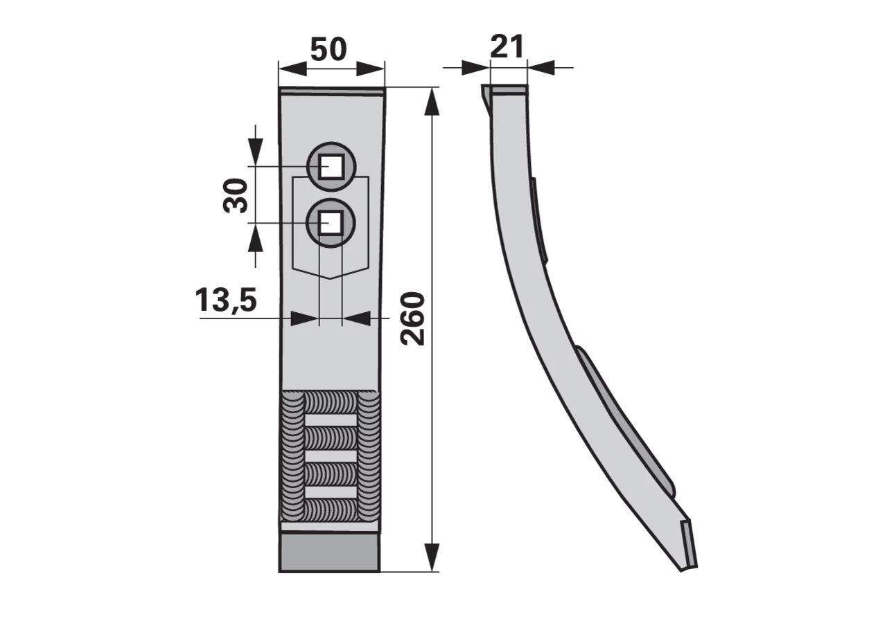 Scharspitze Hartmetall – passend für Väderstad 488441-1 AgriCarb