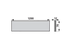 Verschleiβplatte 1200 x 70 x 12 mm AgriCarb