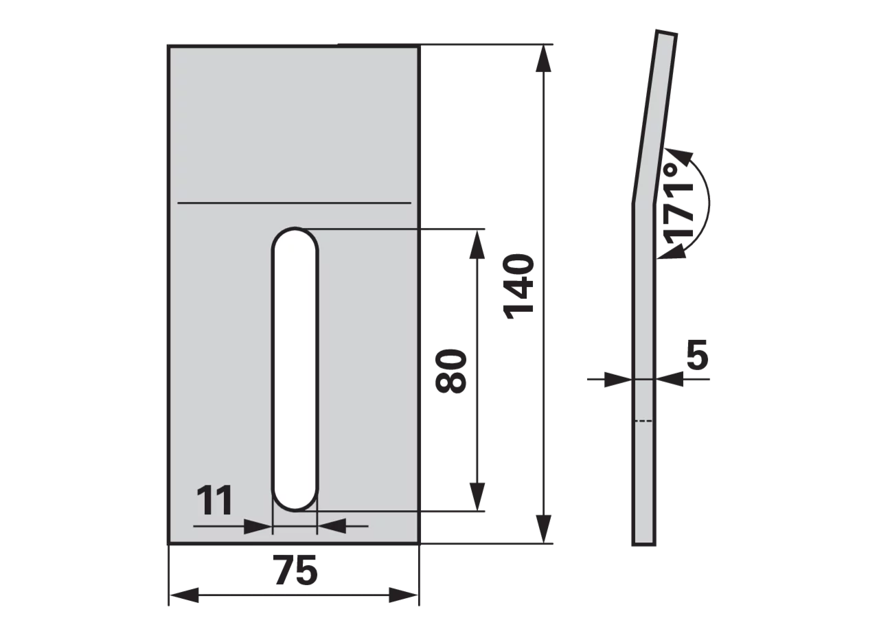 Abstreifblech – passend für Kuhn 52598910 GartenShop24